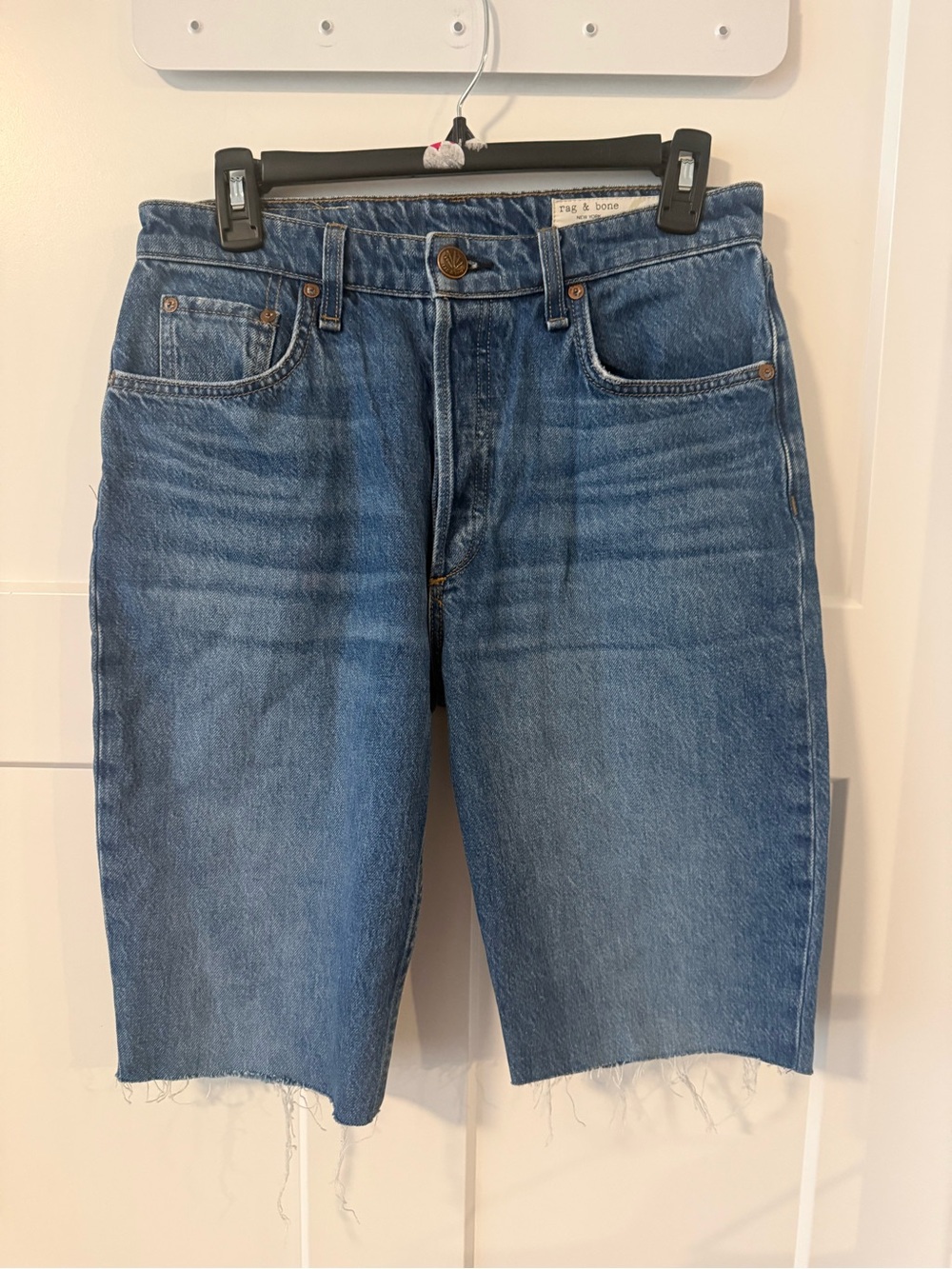 rag & bone Blue Denim Cutoff Shorts size 28
